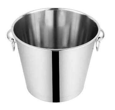 Hammered Beer Ice Bucket Buckets, Coolers & Holders Hold and Freeze Ice Cube 1000 Galvanized Aluminum with Handle for Bar