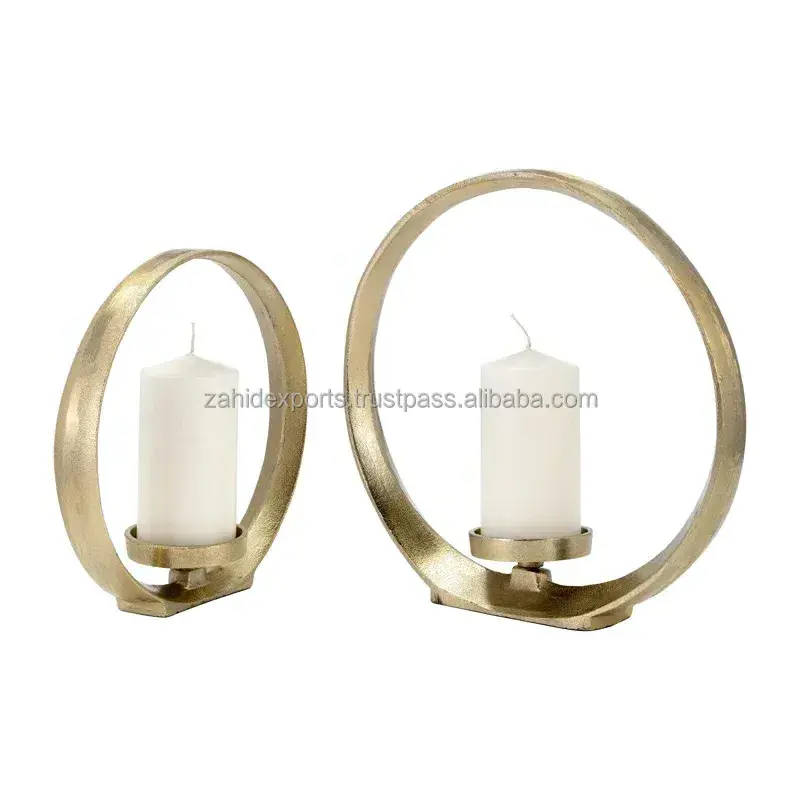 Candle Holder Luxury Fancy Wedding Gold Decorative Candlesticks Stand Metal Candle Holder