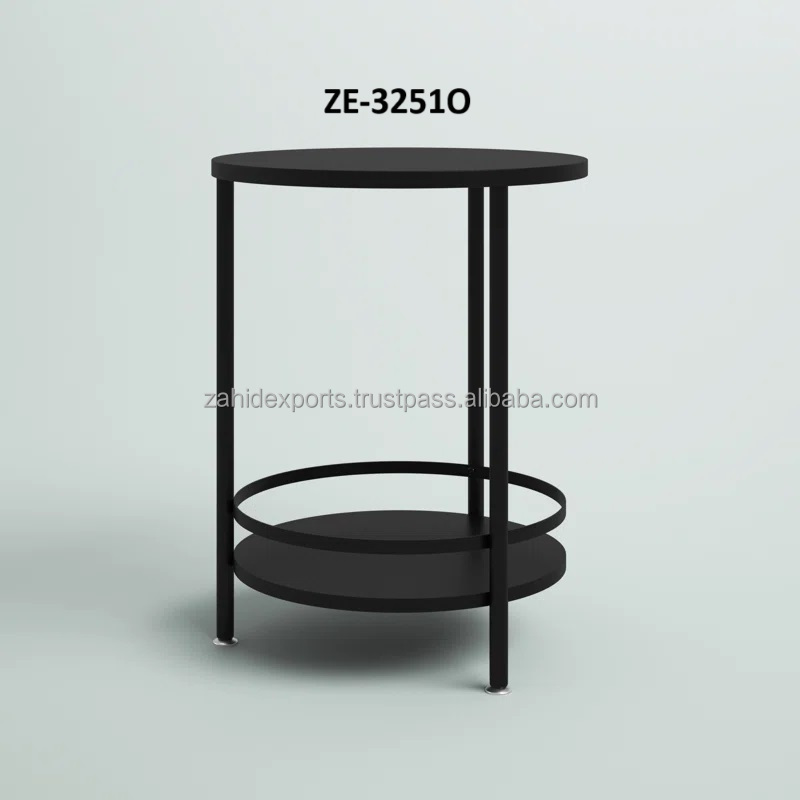 Bedroom Bedside Table, Marble Side Table With Storage Shelf Round Corner Side Tea Tables For Living Room Balcony Office