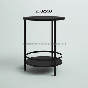 Bedroom Bedside Table, Marble Side Table With Storage Shelf Round Corner Side Tea Tables For Living Room Balcony Office