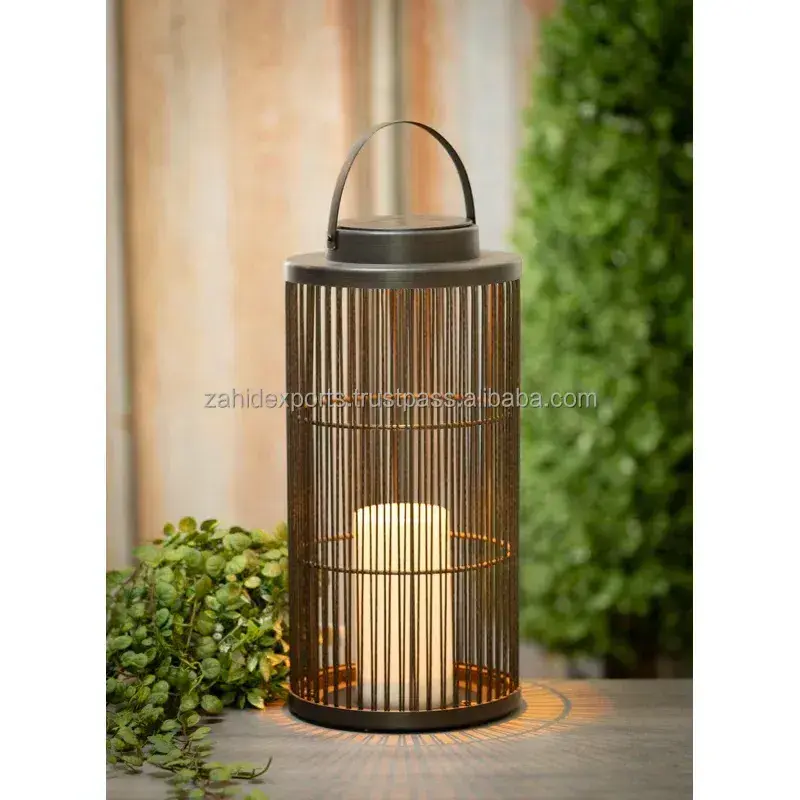 High on Demand Customized Metal Glass Candle Holder Lantern for