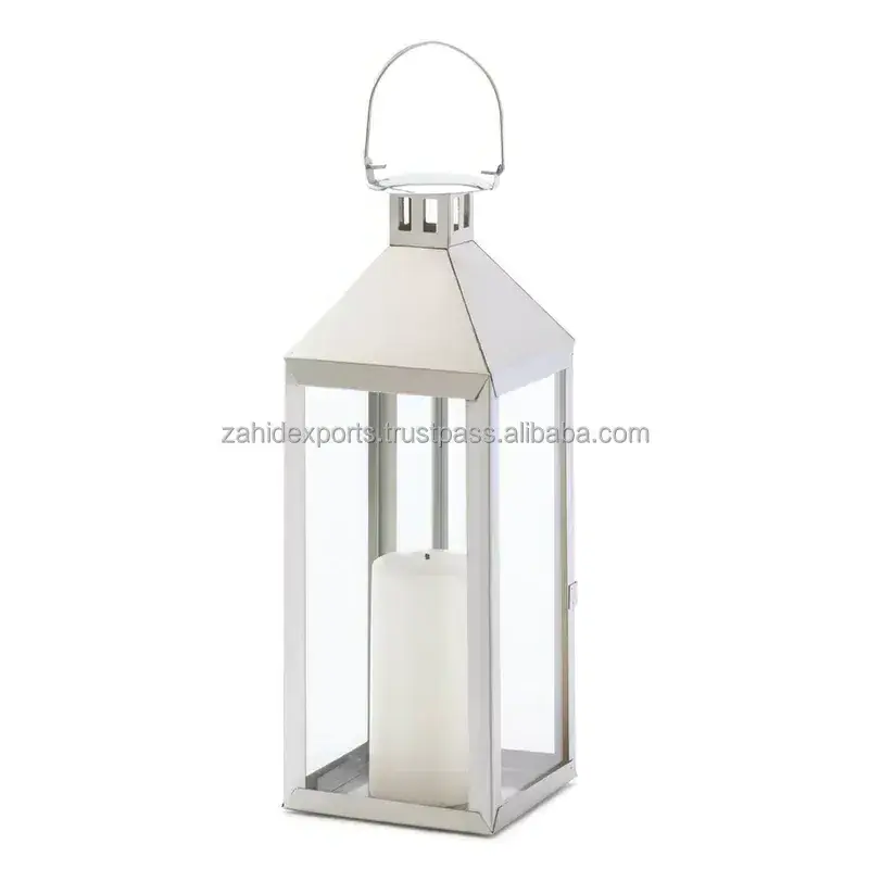 Church Decorative Lanterns Metal Candle Lanterns for Indoor Outdoor