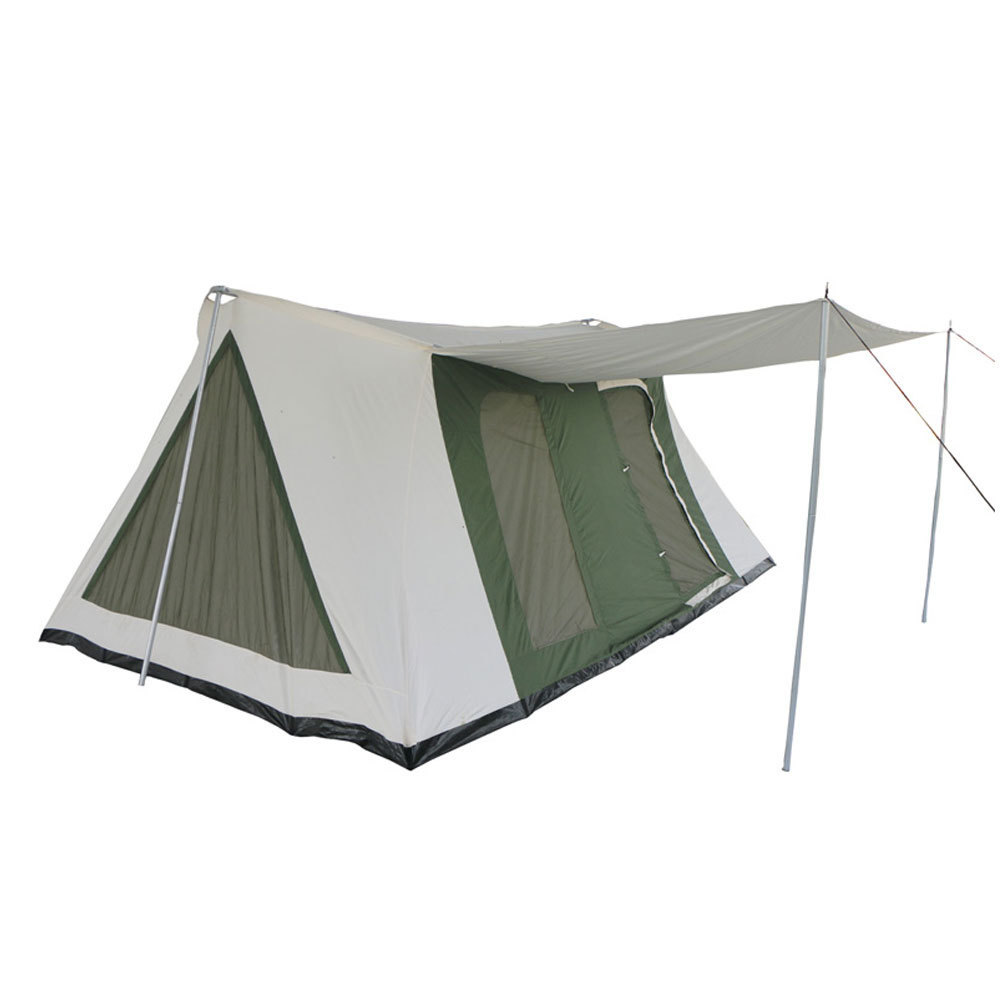 Outdoor Life Camping Tent 6-8 People Cotton Canvas Oxford Glamping Tent Pakistan Made Best Selling Price T-Bone Tent For Sale