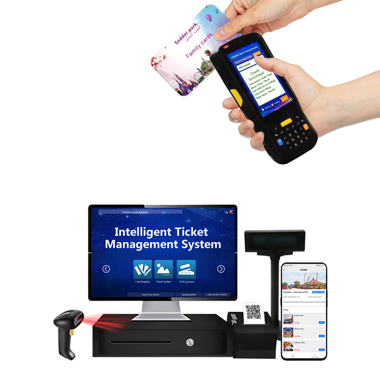 rfid reader payment kiosks access control system games ticket park amus automatic coin  theme park ticket vending machine