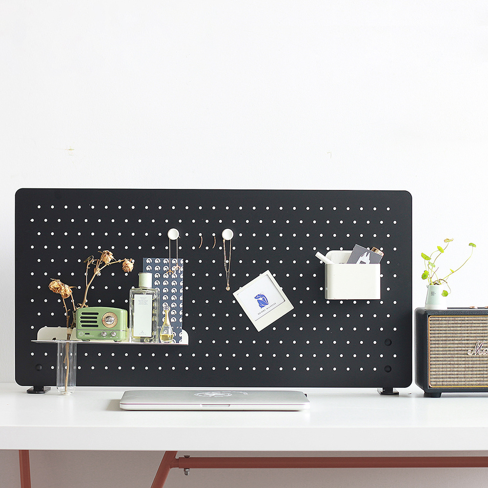 Customized Office Accessories Stationery Storage Organiser Desk organizations Desktop Metal Pegboard