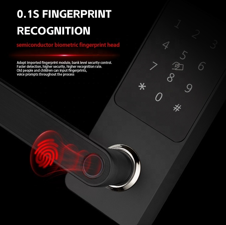 Serrure Intelligent Fechadura Digital keyless Entry Door Lock TT Smart Lock Tuya Fingerprint Door Lock