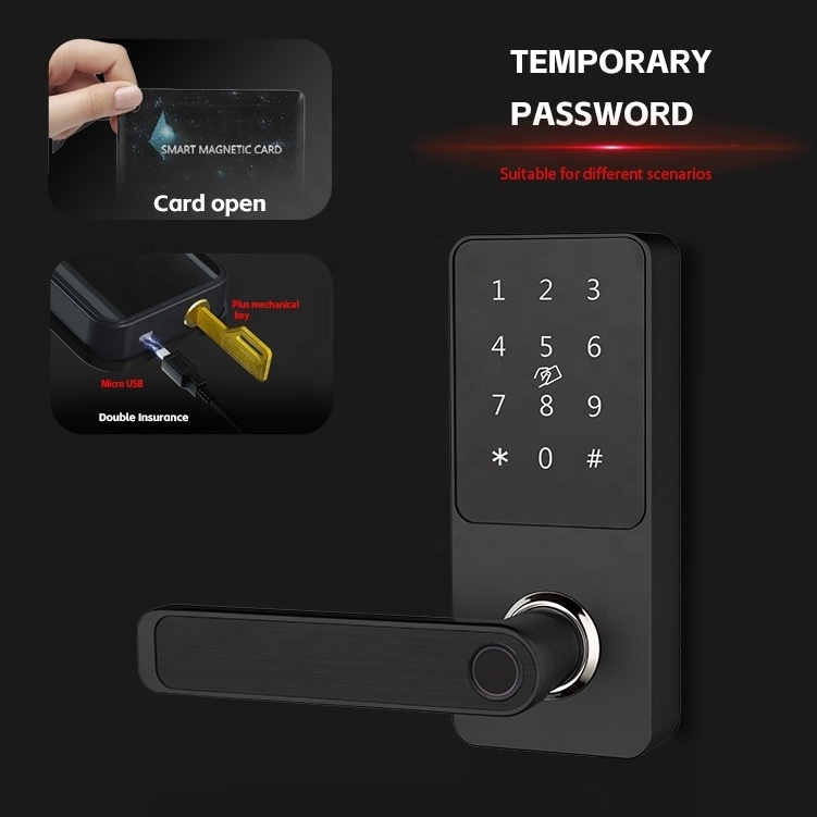 Serrure Intelligent Fechadura Digital keyless Entry Door Lock TT Smart Lock Tuya Fingerprint Door Lock