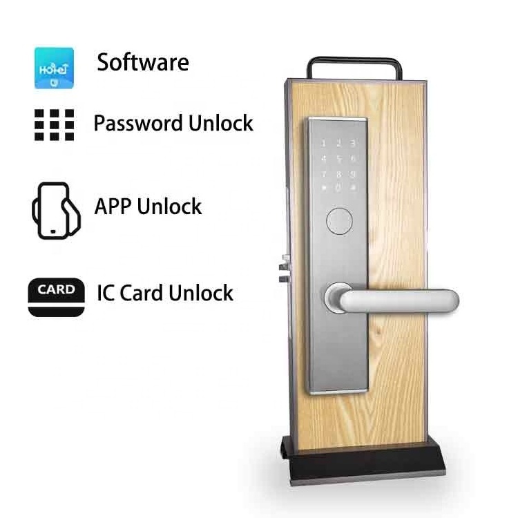 Keyless entry door lock software rf card hotel lock rfid access door hotel software rf card hotel lock free sdk