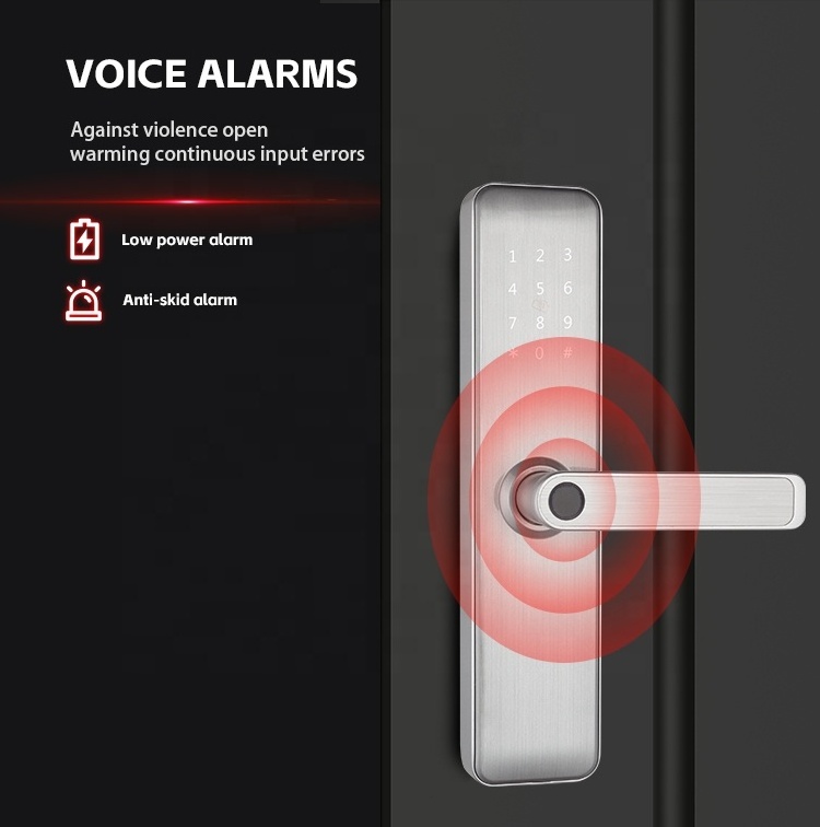 intelligent digital door lock app smart door lock tuya fingerprint lock for smart home