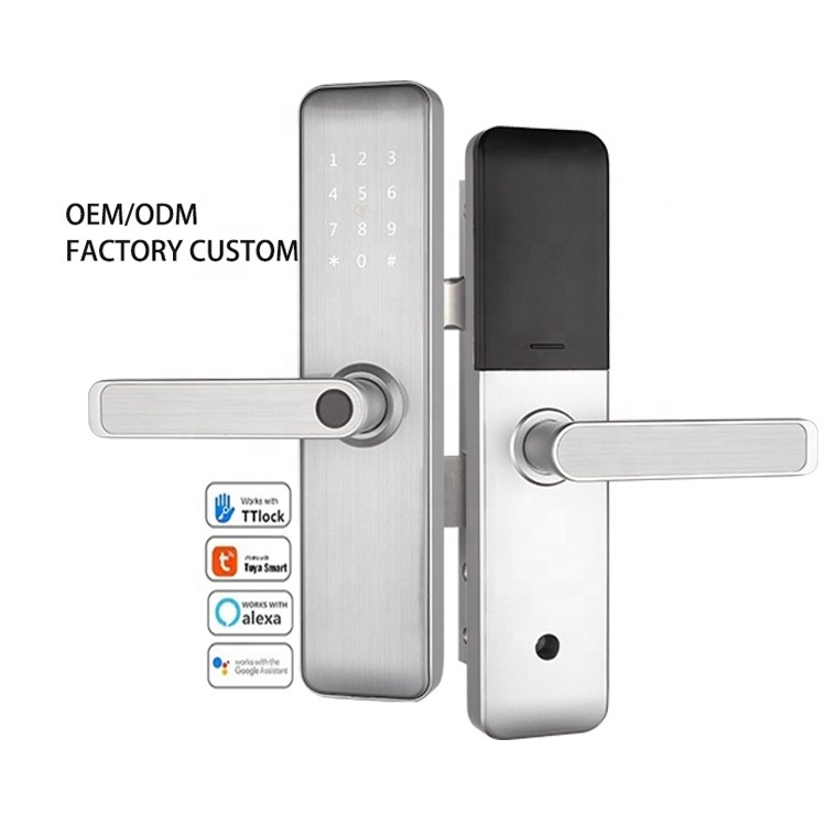 intelligent digital door lock app smart door lock tuya fingerprint lock for smart home