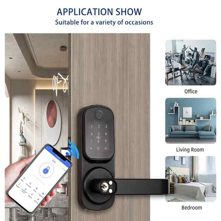 Fingerprint Keyless Entry Door Lock Biometric Electronic Keypad Deadbolt Door Lock Digital Door Lock