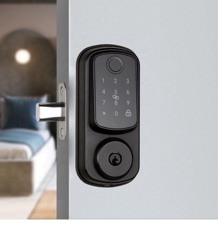 Digital Keyless Electronic Keypad Deadbolt Lock Tuya Smart Lock Electronic Deadbolt Locks For Exterior Door