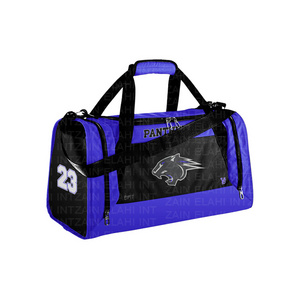 High quality Custom Sublimation 600D Polyester different design duffle bag