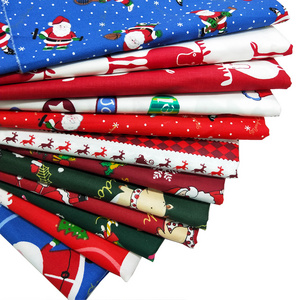 Printed Christmas Fabric 100% Cotton Twill  Fabric Quilting Fabric Christmas decorations Supplies DIY Sewing Patchwork