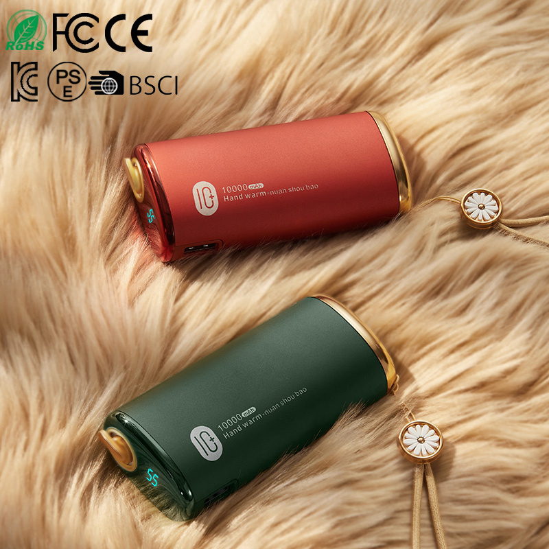 Factory hot selling USB rechargeable hand warmer fast heating for winter outdoor use