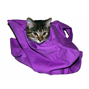 Comfortable Pet Cat Grooming Bag Cozy Cat Carrier for Vet Visits Bathing Car Travels