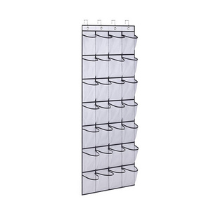 28 Large Mesh Pockets Over The Door Shoe Rack Hanging Shoe Organizer for Closet Hanging Shoe Rack Holder Hanger