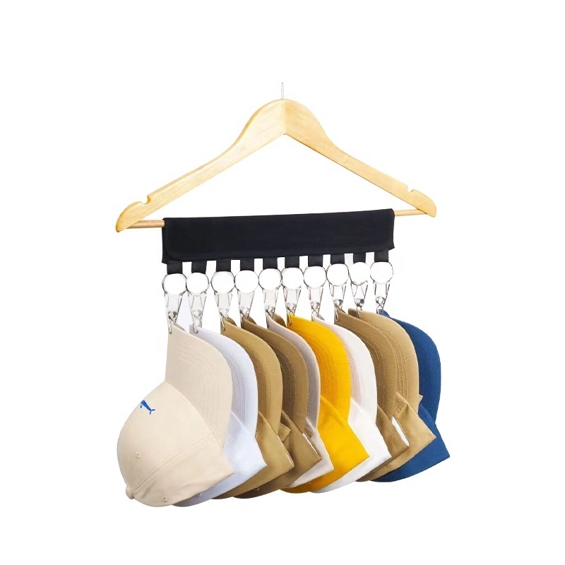 Hat Rack for Baseball Caps Hat Organizer Holder for Hanger and Room Closet Display Hat Storage Clips for Ball Caps Winter Beanie