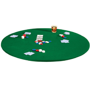 Square& Round Elastic Edge Felt Table Cover for Poker Puzzles Board Games