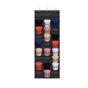 Hat Rack For Baseball Caps 27 Pockets Hat Organizer Hanging Over The Door