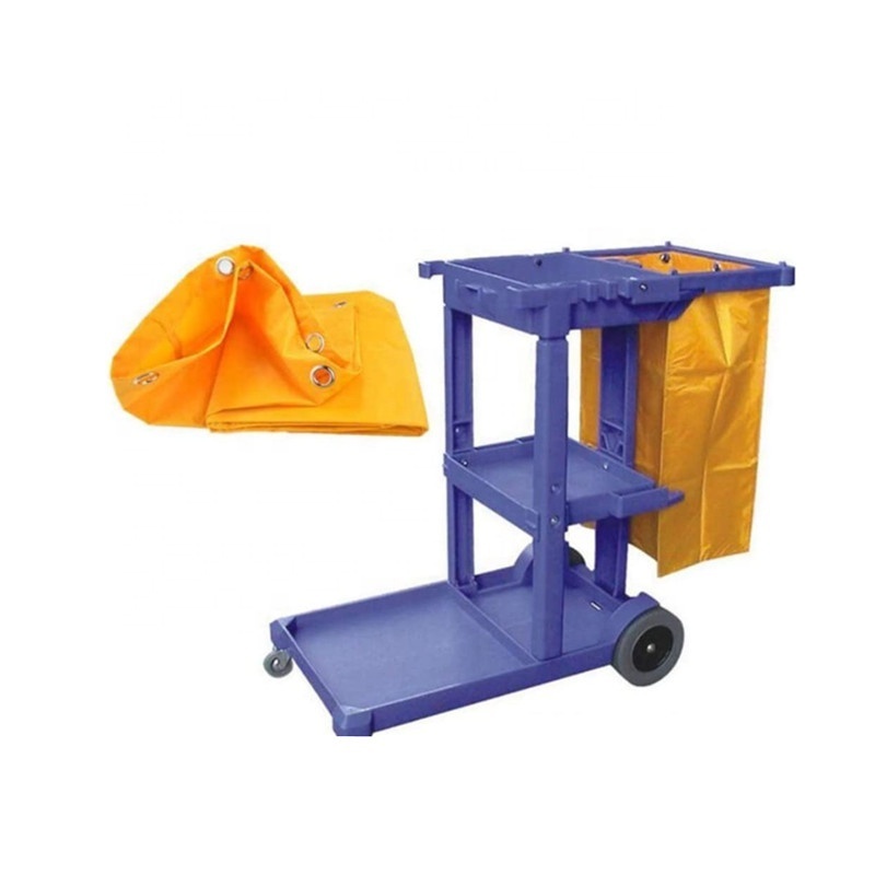 Waterproof High Capacity Thickened Housekeeping Commercial Janitorial Cleaning Cart Bag