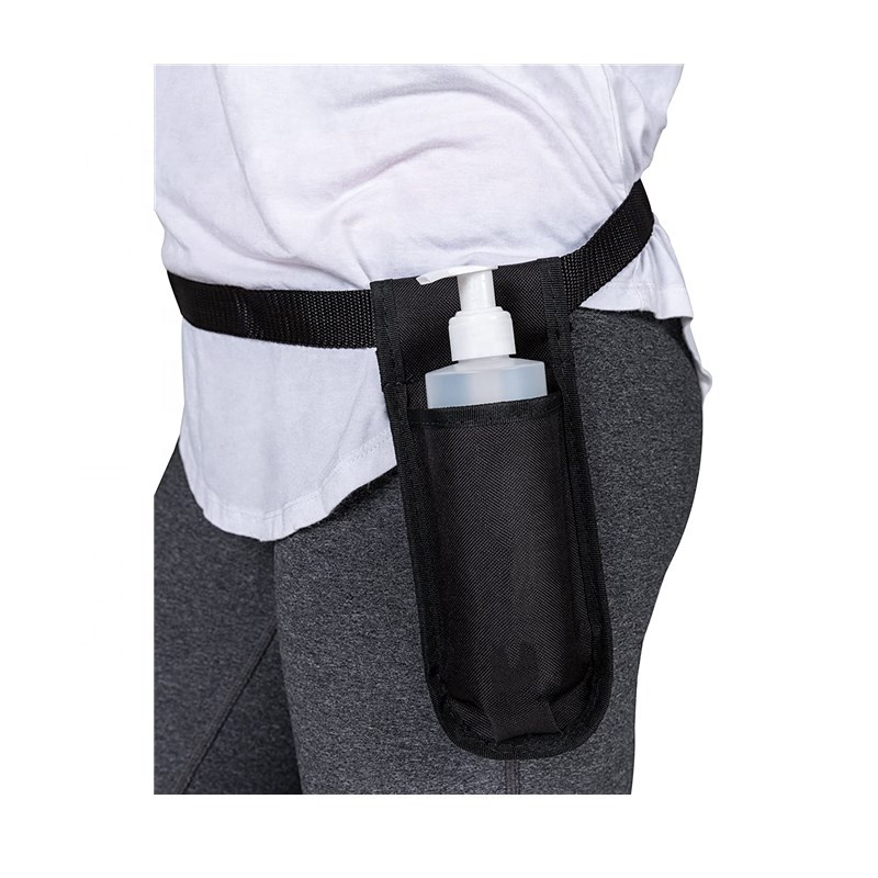 Single Spray Bottle Holster Pump Bottle Holder Belt Waist Bag for Hand Sanitizer Alcohol Lotion Toner Massage Oil