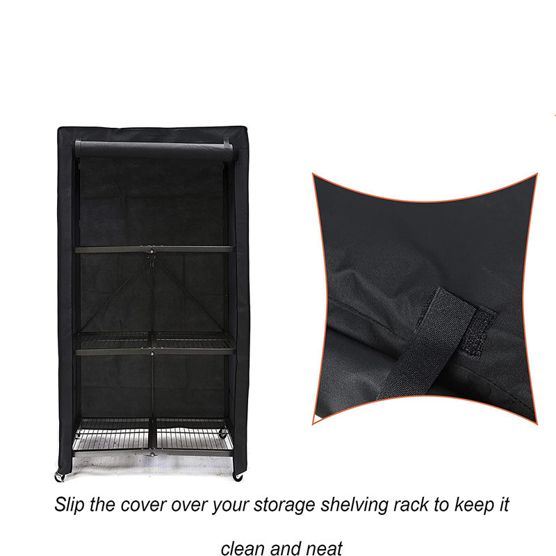 Waterproof Storage Shelving Unit Cover Protective Storage Rack Dust Cover Storage Shelf Cart Cover