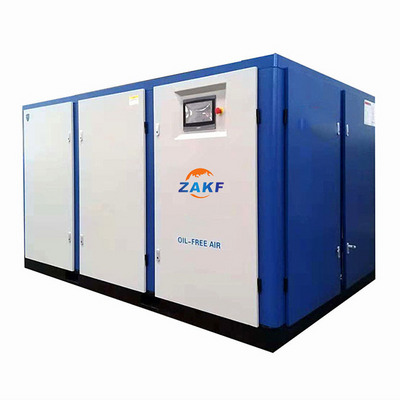 China Factories Zakf 110kw 150hp Silent Oil Free Water Cooled  Air Compressor