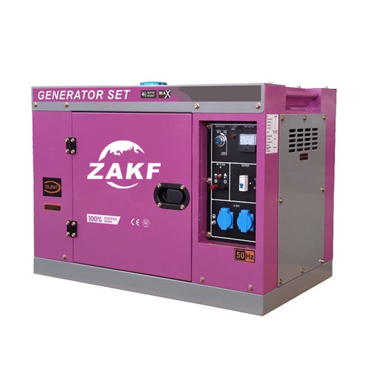 stocked 5-7KVA 5kva/5kw 6.6kw 7kw family use small Diesel Generator Set  Engine Generator Set Portable Silent Diesel Generators