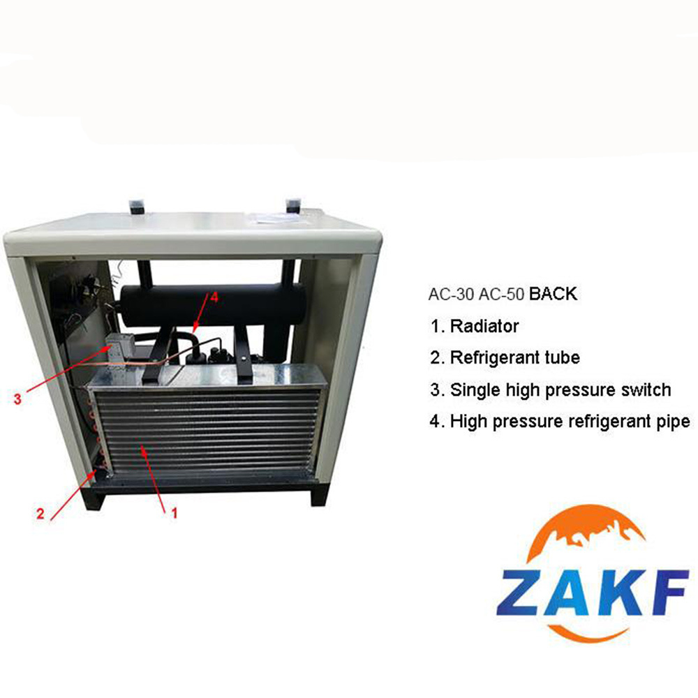 air dryer machine 50HP 7m3/min 1.09kw air-cooled air compressor dryer refrigerant dryer for screw compressor