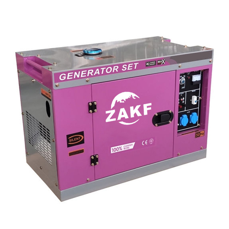 stocked 5-7KVA 5kva/5kw 6.6kw 7kw family use small Diesel Generator Set  Engine Generator Set Portable Silent Diesel Generators