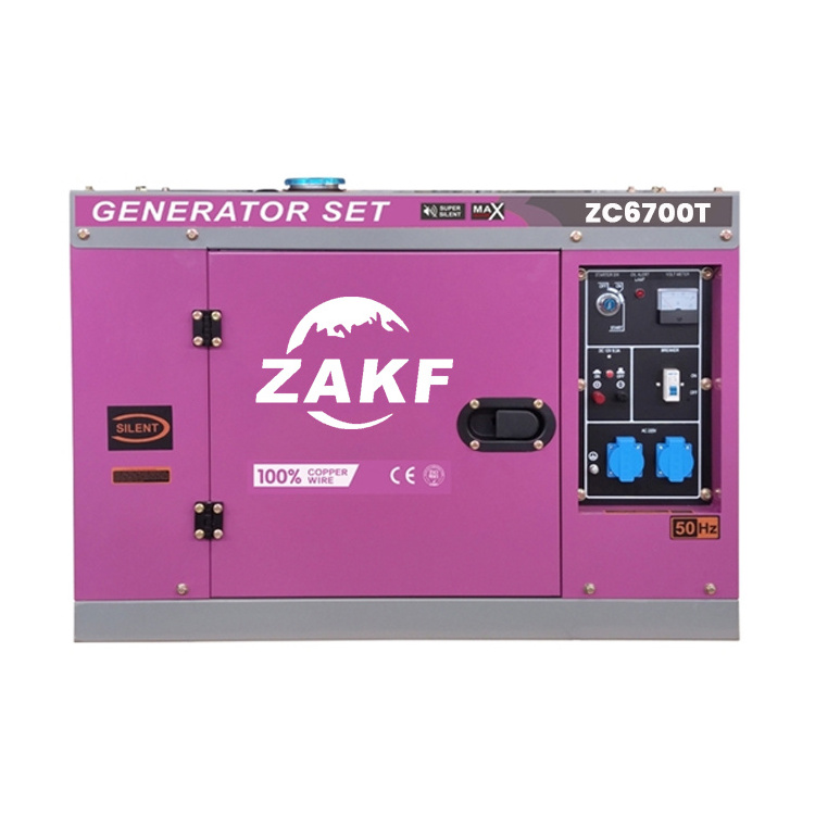 stocked 5-7KVA 5kva/5kw 6.6kw 7kw family use small Diesel Generator Set  Engine Generator Set Portable Silent Diesel Generators