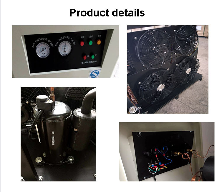 air dryer machine 50HP 7m3/min 1.09kw air-cooled air compressor dryer refrigerant dryer for screw compressor