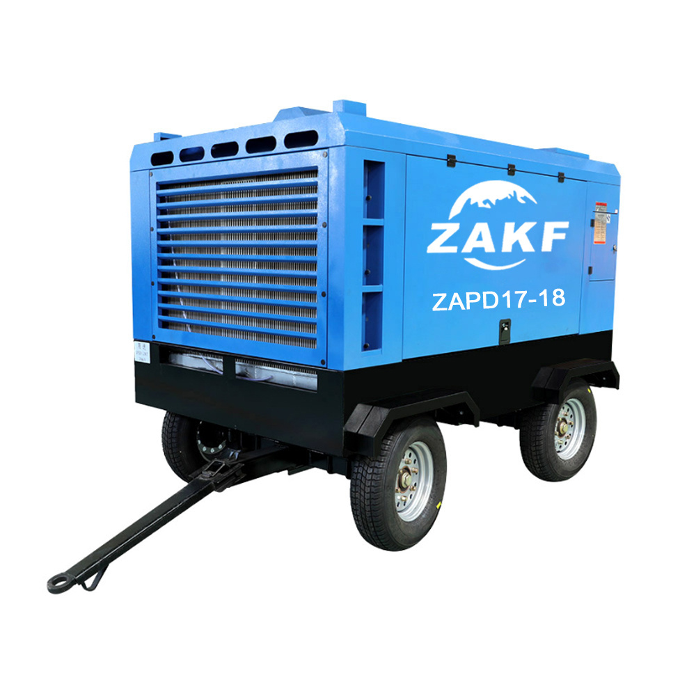 China factory 41kw 212cfm 8bar mobile diesel compressors diesel portable air compressor