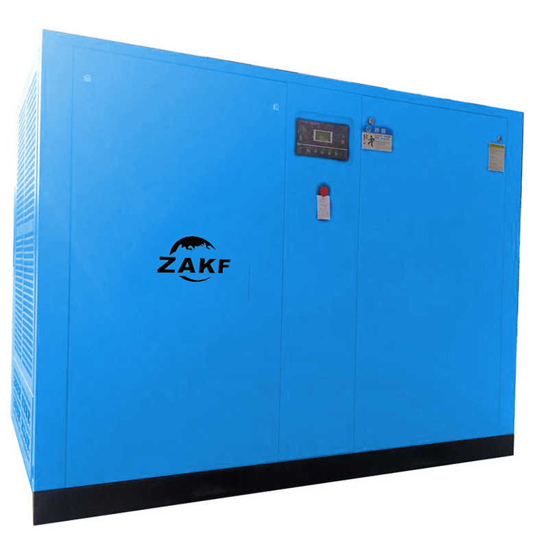 Low noise 55kw 380v415v220v direct driven big power 75hp oil flood rotary screw air compressor