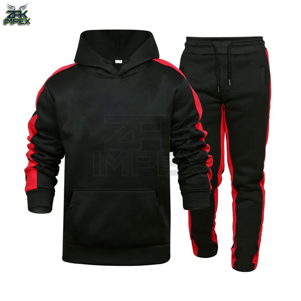 Hot Selling Made Customized Tracksuit Premium Quality Blank Custom Logo Breathable Slim Fit Attractive Plain Men's Tracksuit