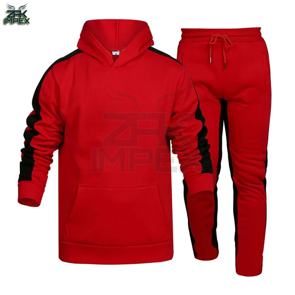 Hot Selling Made Customized Tracksuit Premium Quality Blank Custom Logo Breathable Slim Fit Attractive Plain Men's Tracksuit