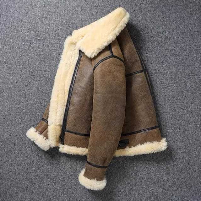 Brand new custom made winter fashion wear Leather Jacket 100% sheep leather jackets with inner fur leather jacket.