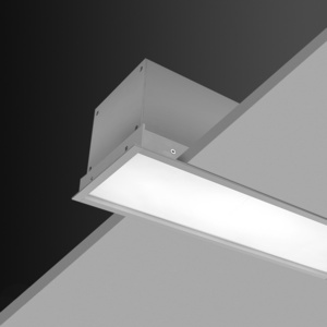 6 inch wide recessed with trim  custom length custom shape linear LED profile light with aluminum profile and acrylic lens