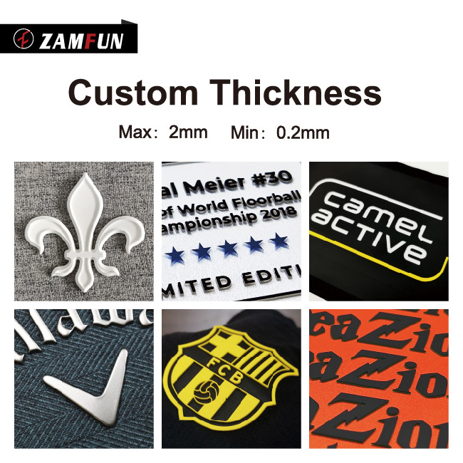 Customized 3D Silicone Printing Heat Transfer Patches for Clothes Heat Transfer Patches for Hats Garment Labels Silicone Logo