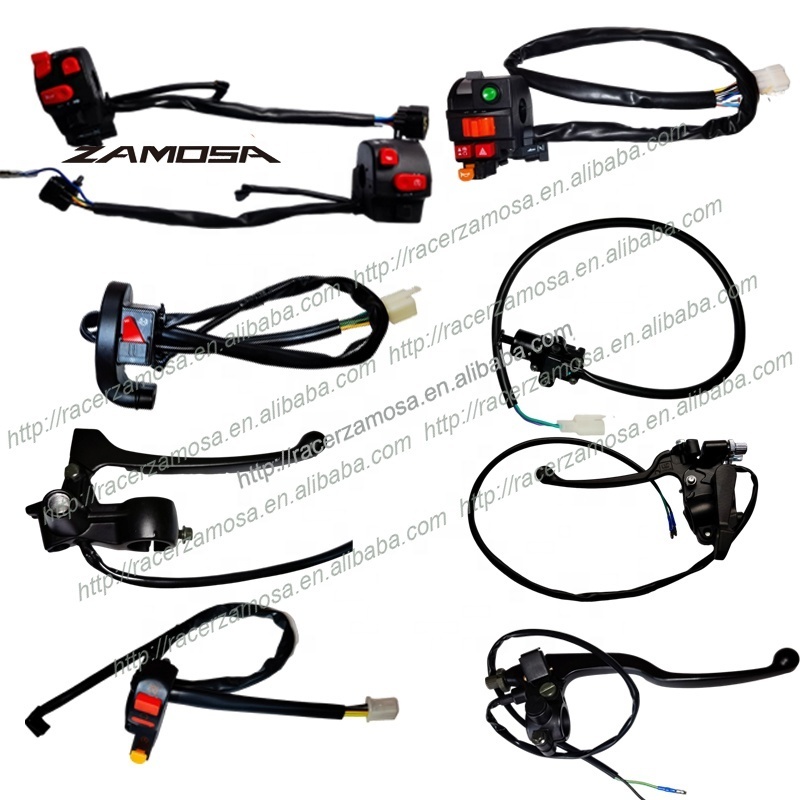 650mm Brake Cable Motorcycle Handlebar Switch 100cc ATV 100 Quad Motorcycle Brake Levers ATV/UTV parts accessories