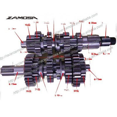 Chinese Motorcycles Parts LIFAN CG300 Super Cooled 300CC Main Shaft and Counter Shaft Comp 300cc Motorcycle Engine Parts