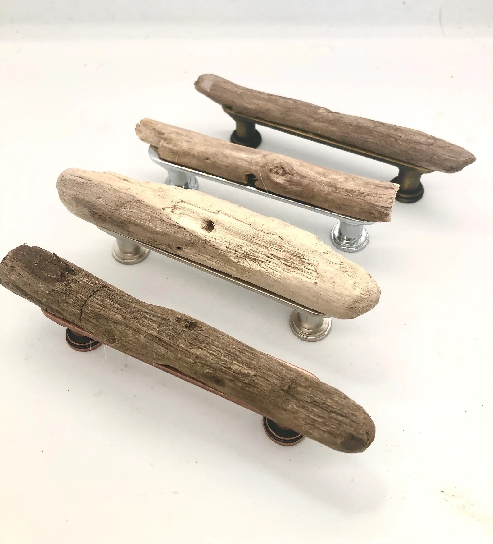 Factory Direct Fashion Design Rustic wood and Meal pulls handle for Doors Cabinets or knob handle for Wardrobe Cabinet Drawer