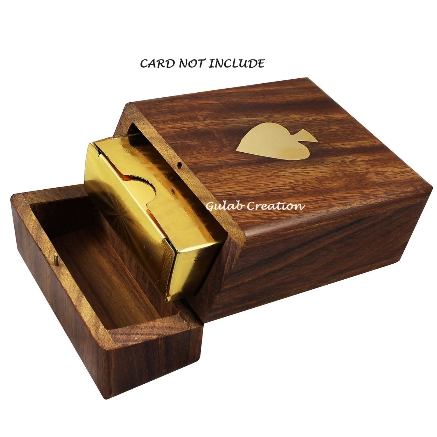 High quality Deck of Cards box  wooden playing card box Durable playing card wood box Low Price