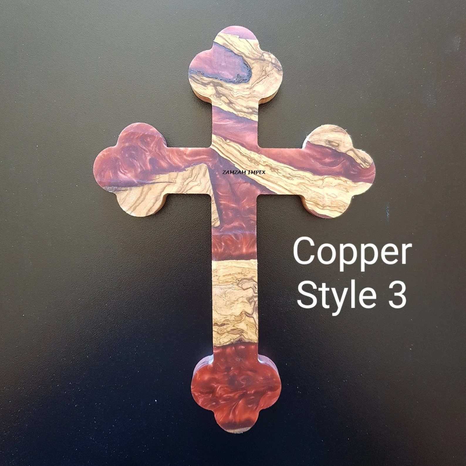 HANDMADE Resin and Wood Christ WALL HANGING CROSS FOR EVIL EYE PROTECTION By ZAMZAM IMPEX AT AFFORDABLE RATE