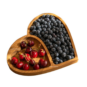 High quality best selling Heart Shape Wooden nut tray personalized