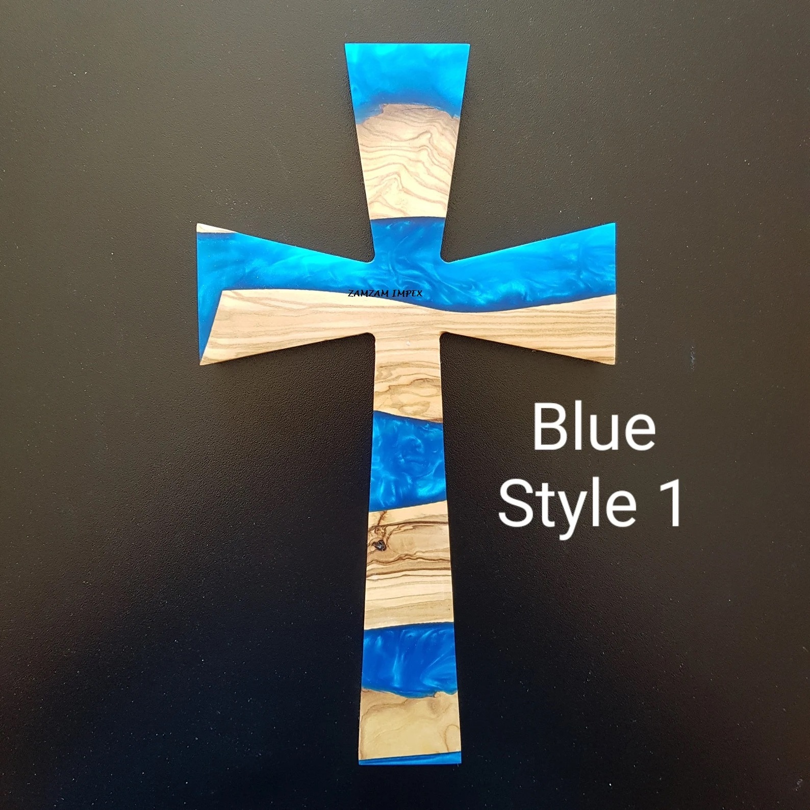 HANDMADE Resin and Wood Christ WALL HANGING CROSS FOR EVIL EYE PROTECTION By ZAMZAM IMPEX AT AFFORDABLE RATE