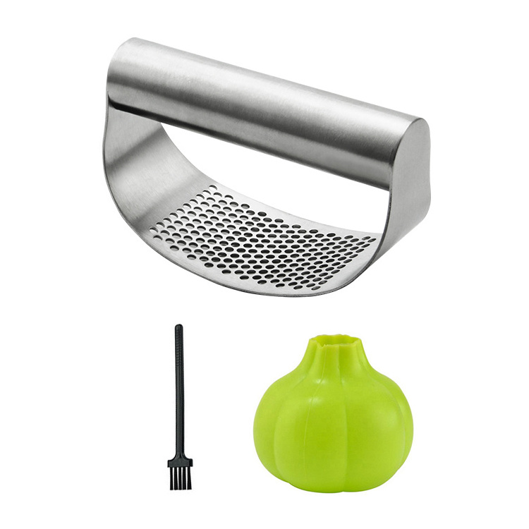 Tools and Gadgets Garlic Press Crusher Garlic shaped Garlic Press Stainless Steel