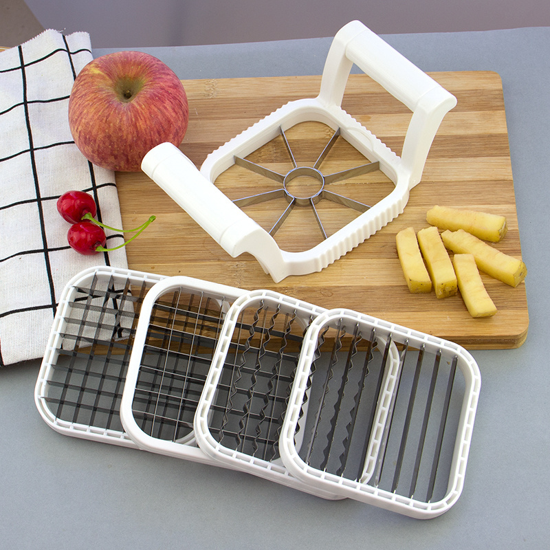 5 in 1 Fruit Vegetable Chopper French Fries Cutter Apple Chopper Potato Cutter Slicer