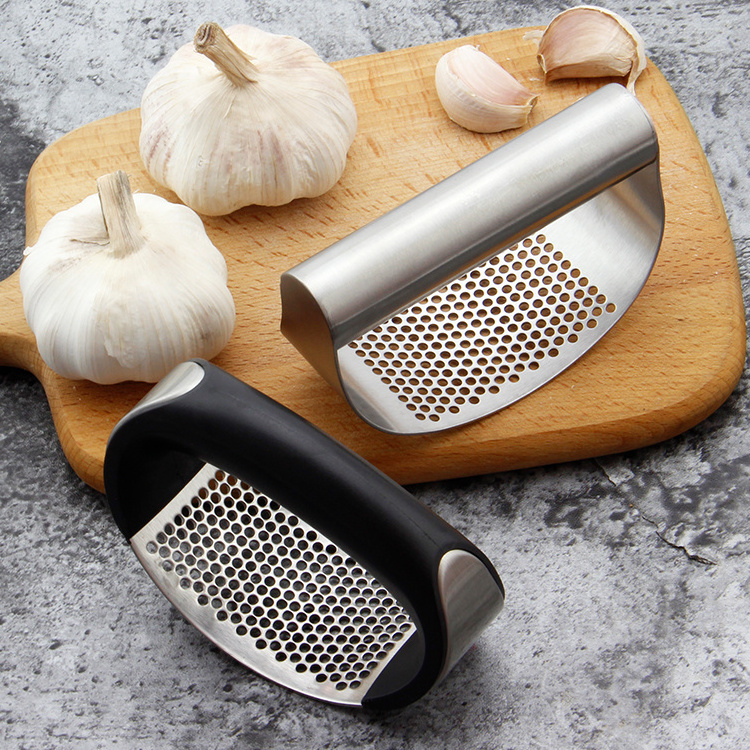 Tools and Gadgets Garlic Press Crusher Garlic shaped Garlic Press Stainless Steel